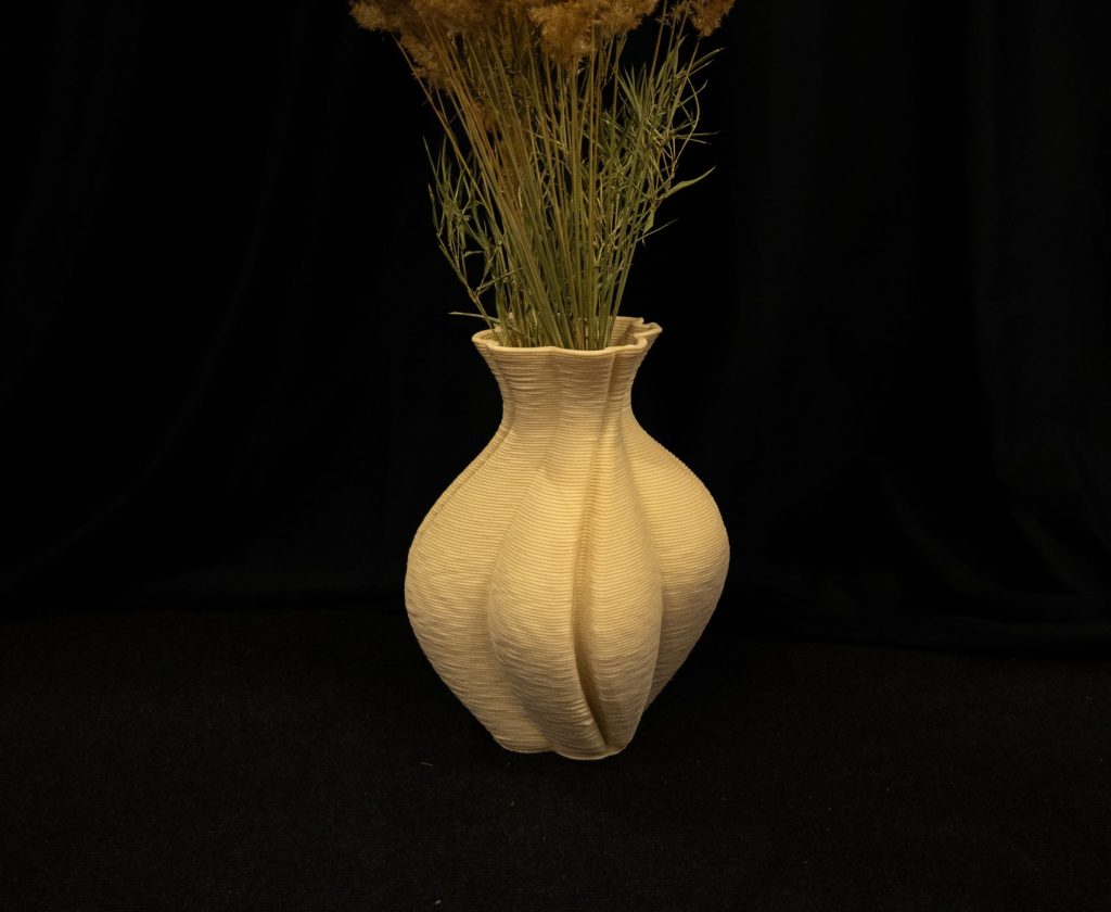 3D printed PLA+Wood vase